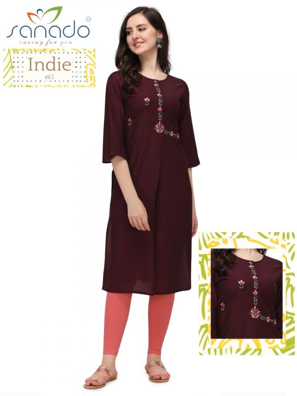 Sanado Indie Designer Embroidery Kurti